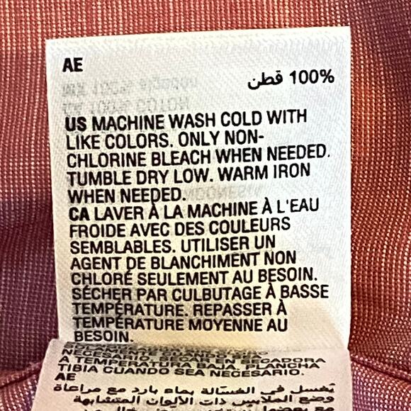 Alfani Men's XXL Button-Up Shirt Cotton 2 Chest Pockets Smudge Cranberry NEW - Picture 11 of 12